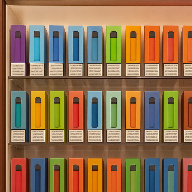 e-cigarette shop display